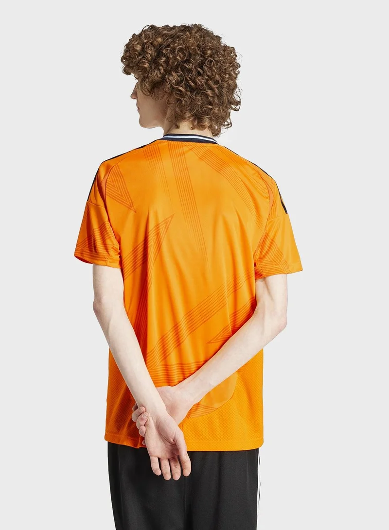 Adidas Real A Jsy Orange Football Jerseys For Men Xs